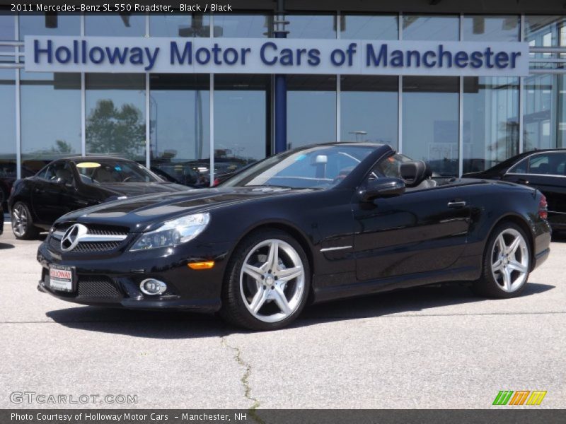 Black / Black 2011 Mercedes-Benz SL 550 Roadster