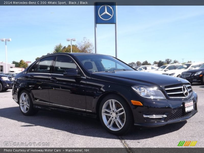 Black / Black 2014 Mercedes-Benz C 300 4Matic Sport