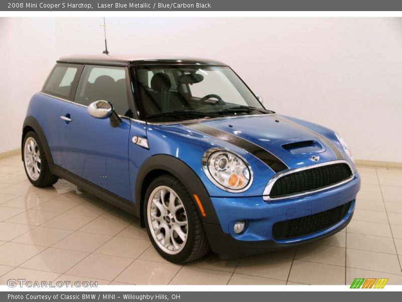 Laser Blue Metallic / Blue/Carbon Black 2008 Mini Cooper S Hardtop
