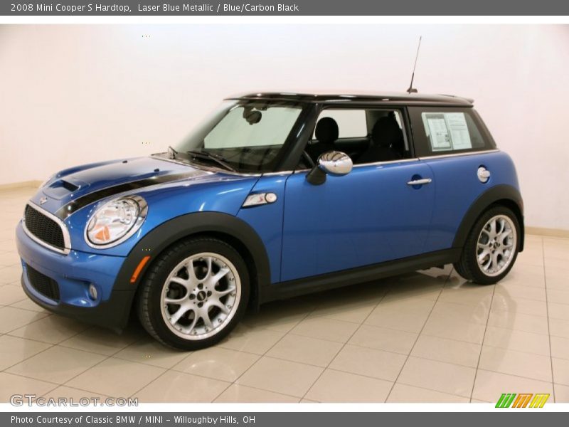 Laser Blue Metallic / Blue/Carbon Black 2008 Mini Cooper S Hardtop