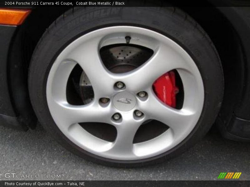 Cobalt Blue Metallic / Black 2004 Porsche 911 Carrera 4S Coupe