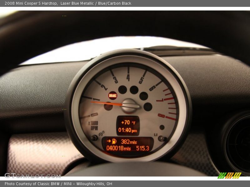 Laser Blue Metallic / Blue/Carbon Black 2008 Mini Cooper S Hardtop