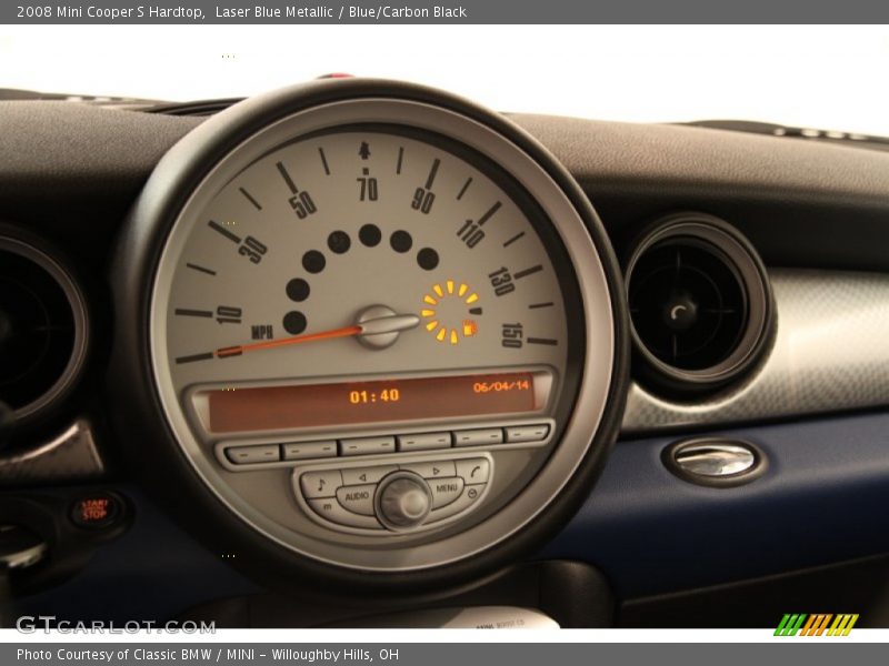 Laser Blue Metallic / Blue/Carbon Black 2008 Mini Cooper S Hardtop