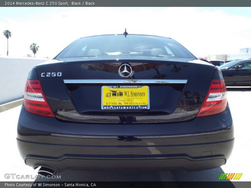 Black / Black 2014 Mercedes-Benz C 250 Sport