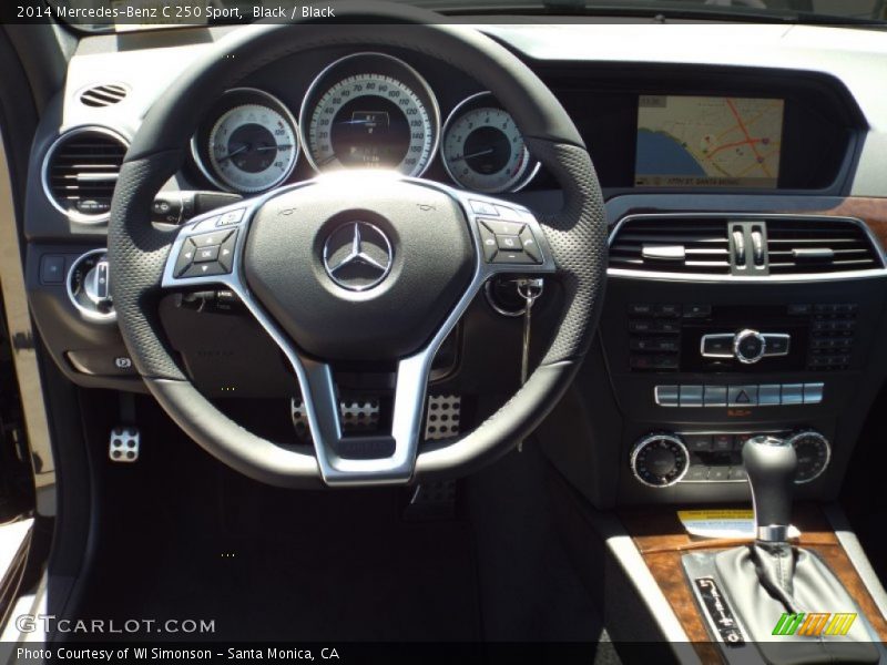 Black / Black 2014 Mercedes-Benz C 250 Sport