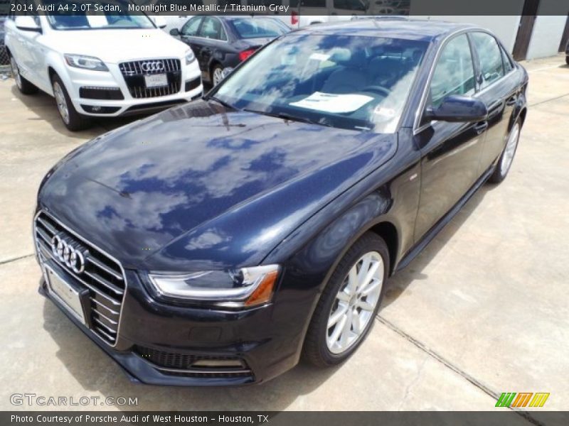 Moonlight Blue Metallic / Titanium Grey 2014 Audi A4 2.0T Sedan
