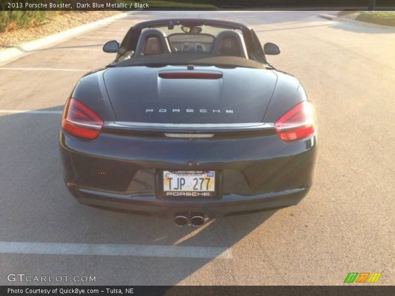 Dark Blue Metallic / Black 2013 Porsche Boxster