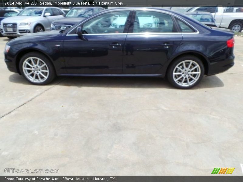 Moonlight Blue Metallic / Titanium Grey 2014 Audi A4 2.0T Sedan