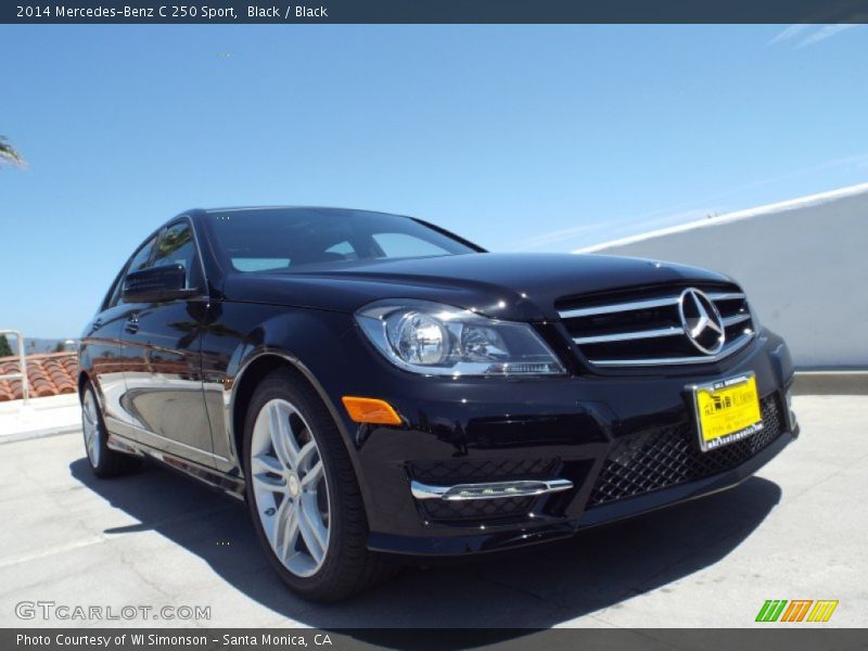 Black / Black 2014 Mercedes-Benz C 250 Sport