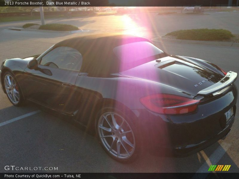 Dark Blue Metallic / Black 2013 Porsche Boxster