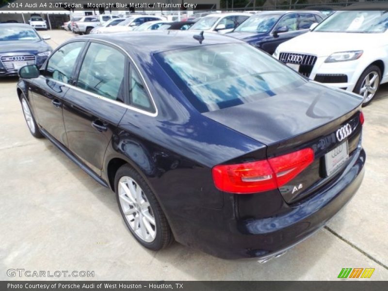Moonlight Blue Metallic / Titanium Grey 2014 Audi A4 2.0T Sedan