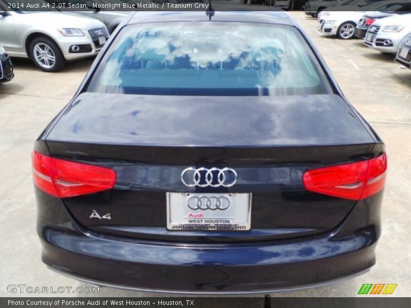 Moonlight Blue Metallic / Titanium Grey 2014 Audi A4 2.0T Sedan