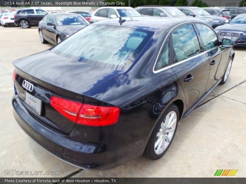Moonlight Blue Metallic / Titanium Grey 2014 Audi A4 2.0T Sedan