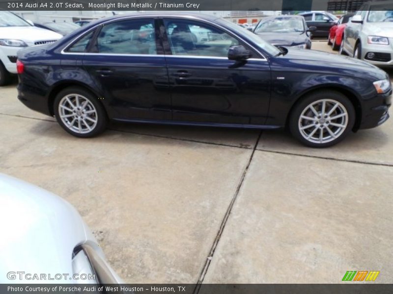 Moonlight Blue Metallic / Titanium Grey 2014 Audi A4 2.0T Sedan