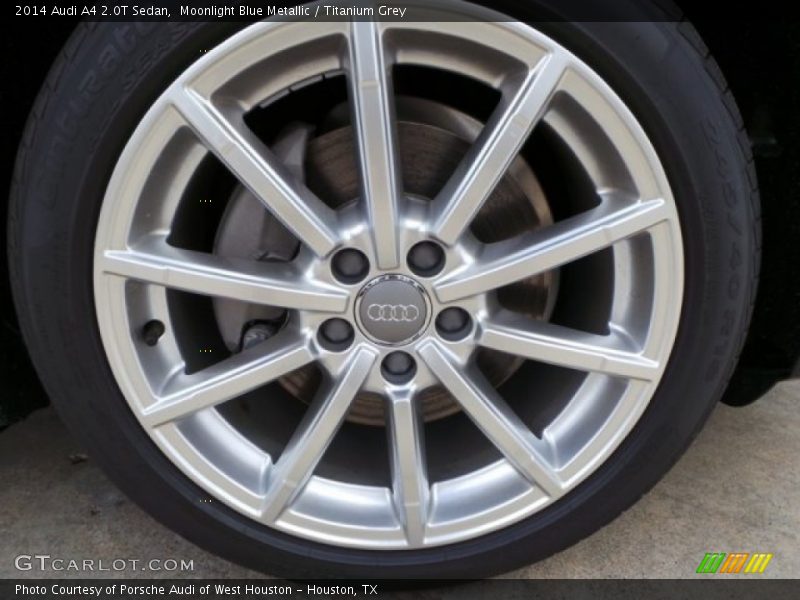 Moonlight Blue Metallic / Titanium Grey 2014 Audi A4 2.0T Sedan