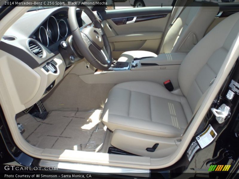 Black / Almond/Mocha 2014 Mercedes-Benz C 250 Sport