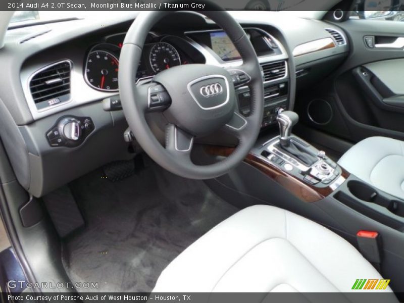 Moonlight Blue Metallic / Titanium Grey 2014 Audi A4 2.0T Sedan