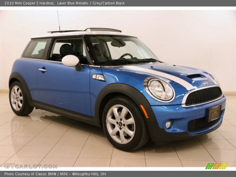 Laser Blue Metallic / Grey/Carbon Black 2010 Mini Cooper S Hardtop