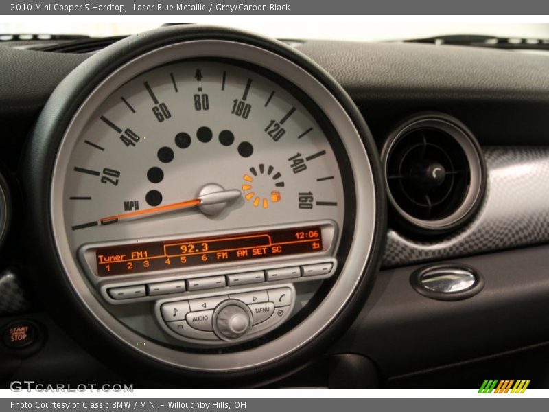 Laser Blue Metallic / Grey/Carbon Black 2010 Mini Cooper S Hardtop
