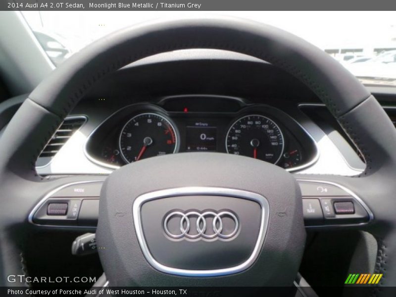 Moonlight Blue Metallic / Titanium Grey 2014 Audi A4 2.0T Sedan