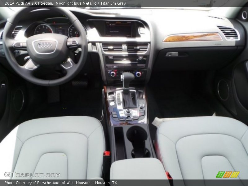Moonlight Blue Metallic / Titanium Grey 2014 Audi A4 2.0T Sedan