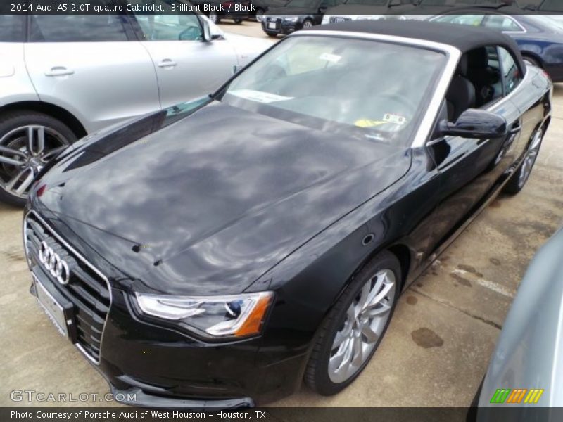 Brilliant Black / Black 2014 Audi A5 2.0T quattro Cabriolet