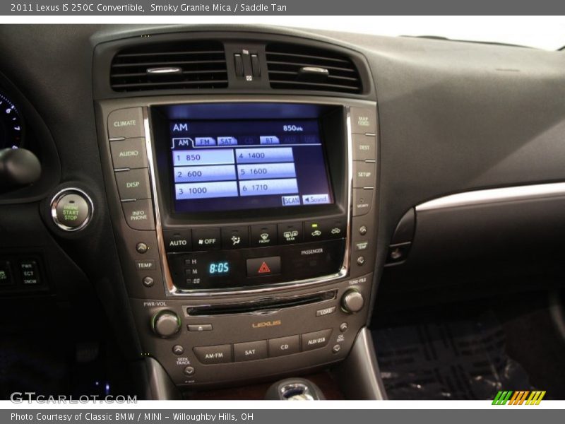 Smoky Granite Mica / Saddle Tan 2011 Lexus IS 250C Convertible