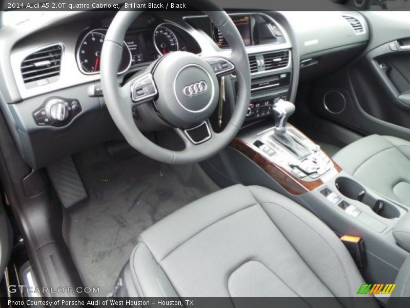 Brilliant Black / Black 2014 Audi A5 2.0T quattro Cabriolet