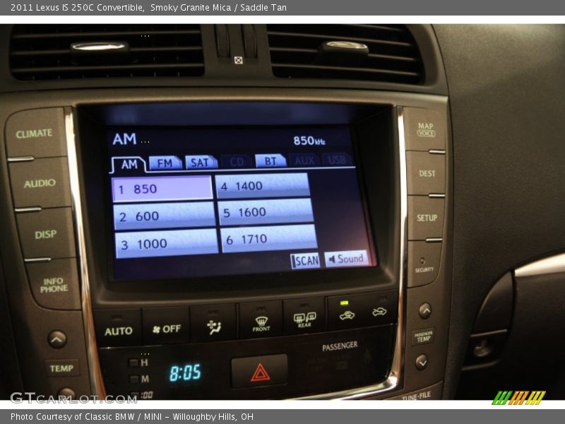 Smoky Granite Mica / Saddle Tan 2011 Lexus IS 250C Convertible