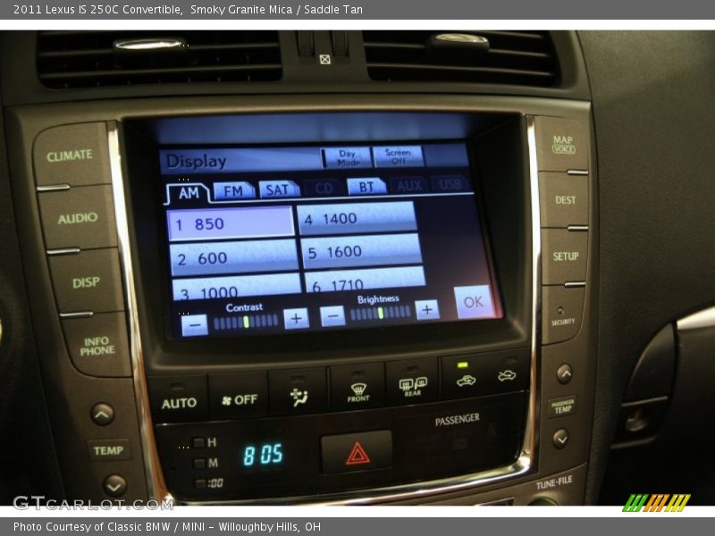 Smoky Granite Mica / Saddle Tan 2011 Lexus IS 250C Convertible