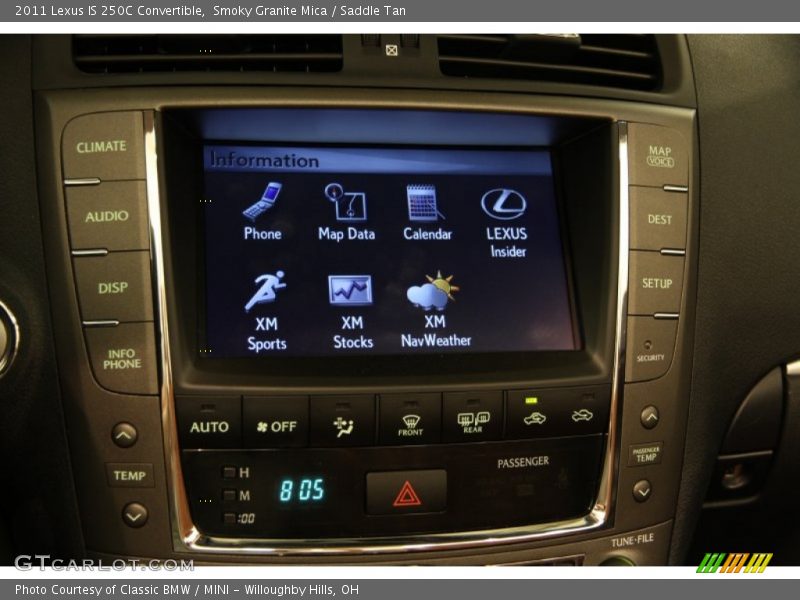 Smoky Granite Mica / Saddle Tan 2011 Lexus IS 250C Convertible