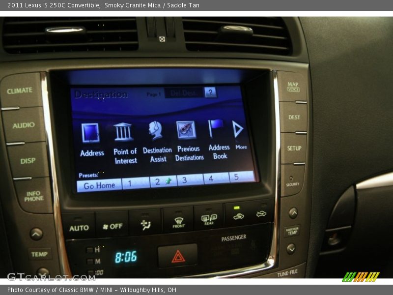 Smoky Granite Mica / Saddle Tan 2011 Lexus IS 250C Convertible