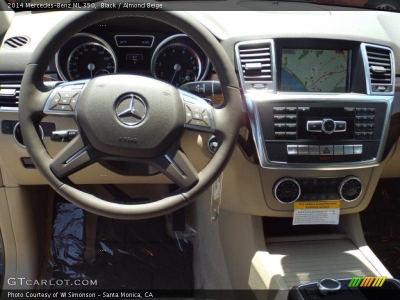 Black / Almond Beige 2014 Mercedes-Benz ML 350