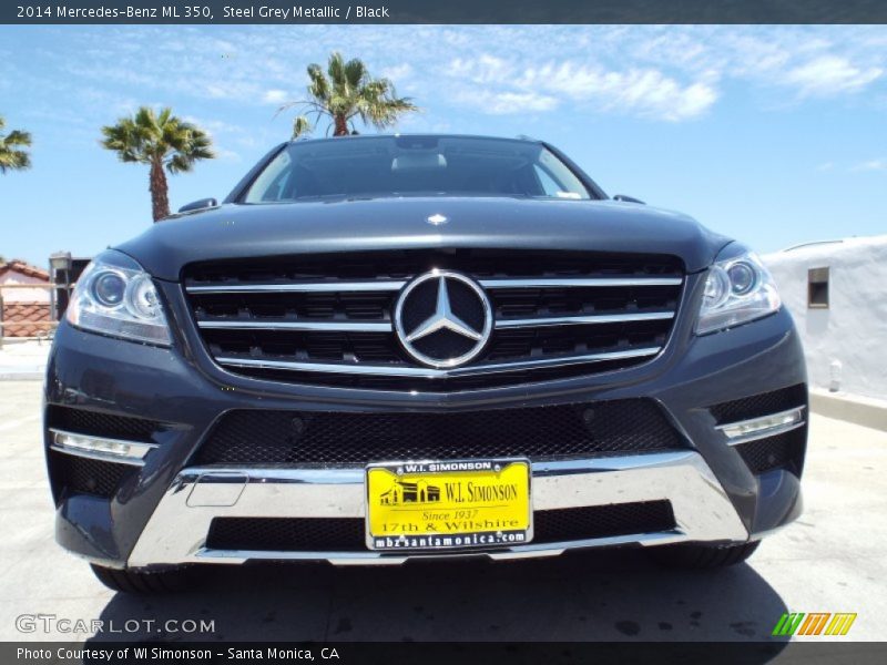 Steel Grey Metallic / Black 2014 Mercedes-Benz ML 350