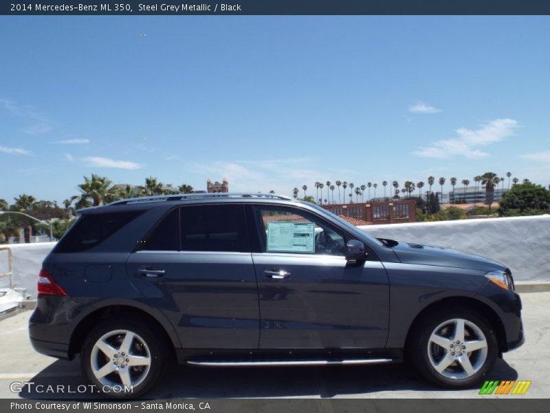 Steel Grey Metallic / Black 2014 Mercedes-Benz ML 350