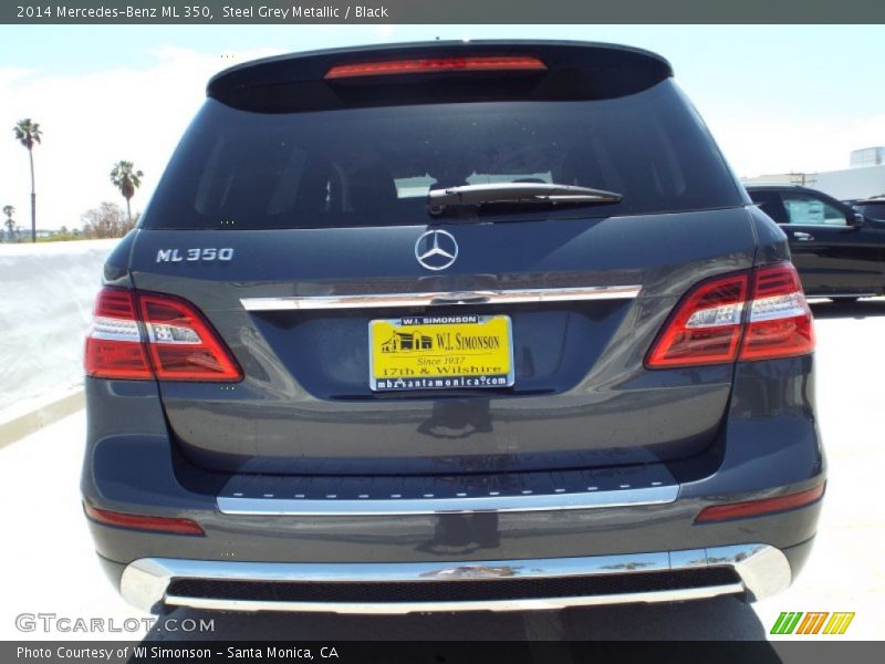 Steel Grey Metallic / Black 2014 Mercedes-Benz ML 350