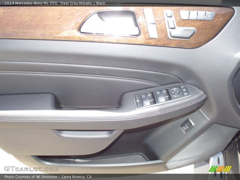 Steel Grey Metallic / Black 2014 Mercedes-Benz ML 350
