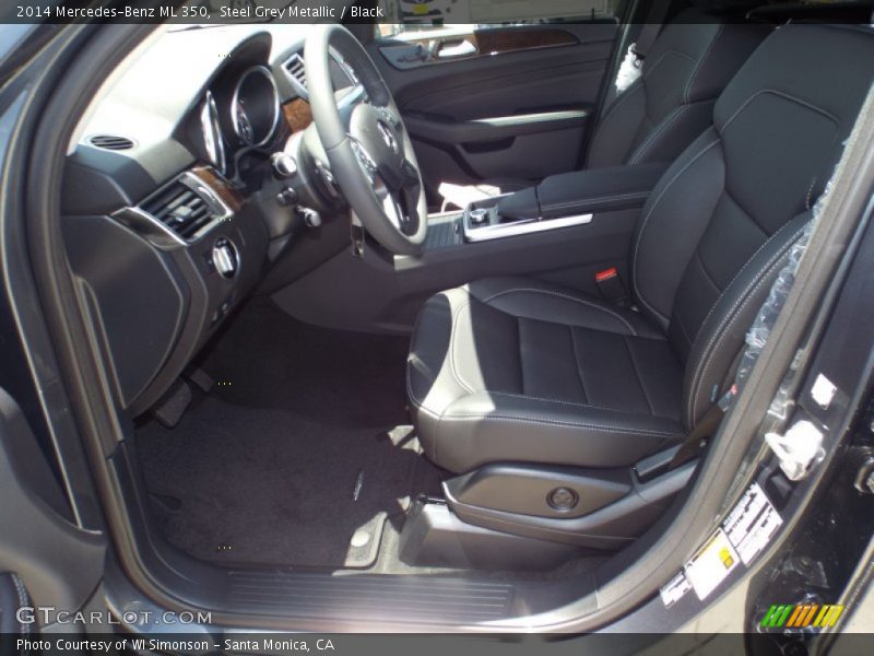 Steel Grey Metallic / Black 2014 Mercedes-Benz ML 350
