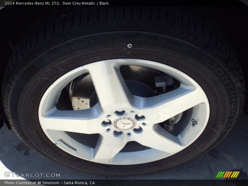 Steel Grey Metallic / Black 2014 Mercedes-Benz ML 350