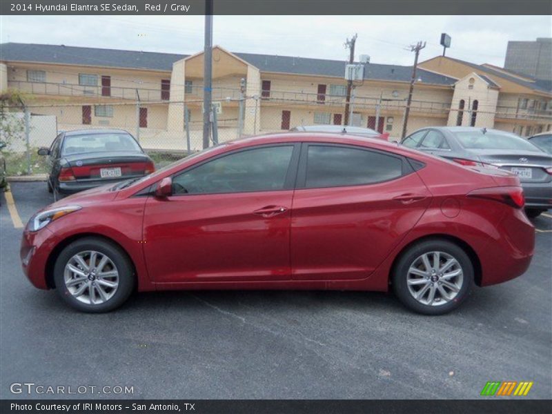 Red / Gray 2014 Hyundai Elantra SE Sedan