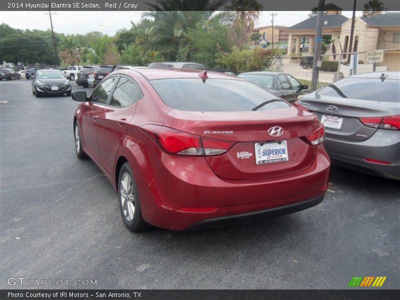 Red / Gray 2014 Hyundai Elantra SE Sedan