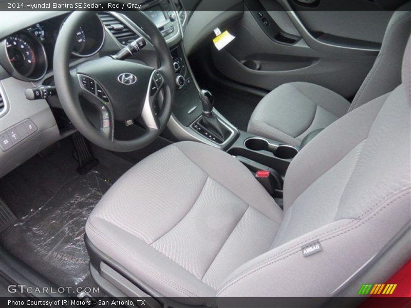 Red / Gray 2014 Hyundai Elantra SE Sedan