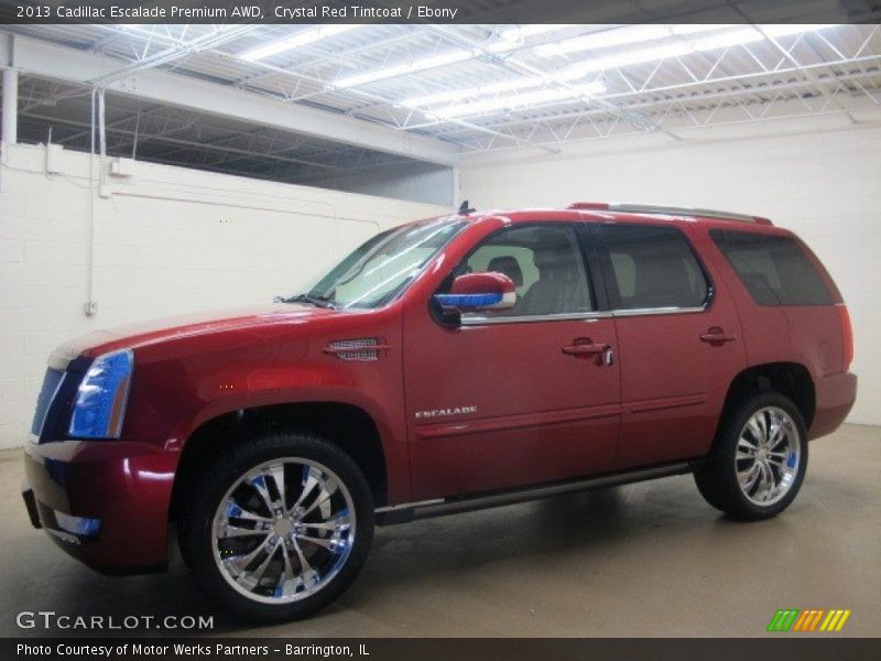 Crystal Red Tintcoat / Ebony 2013 Cadillac Escalade Premium AWD