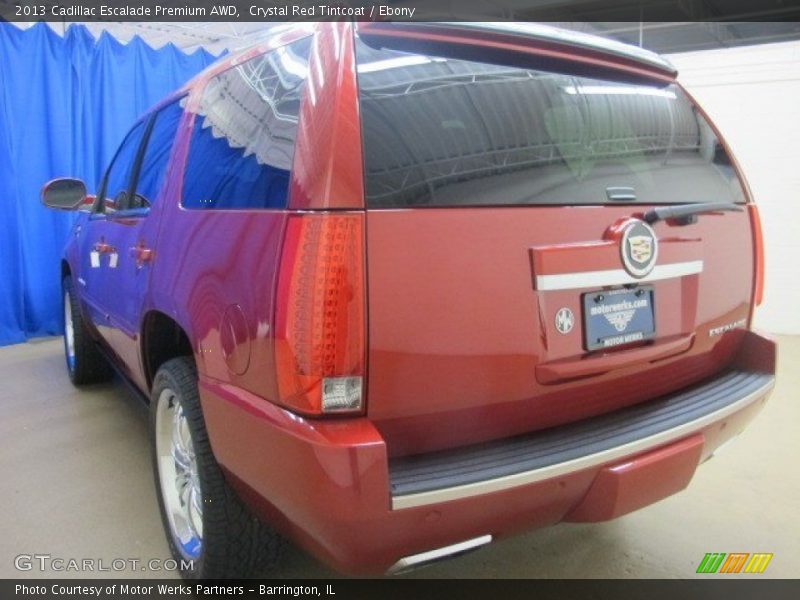 Crystal Red Tintcoat / Ebony 2013 Cadillac Escalade Premium AWD