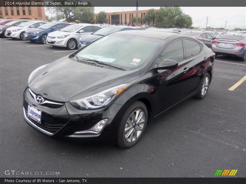 Black / Beige 2014 Hyundai Elantra SE Sedan