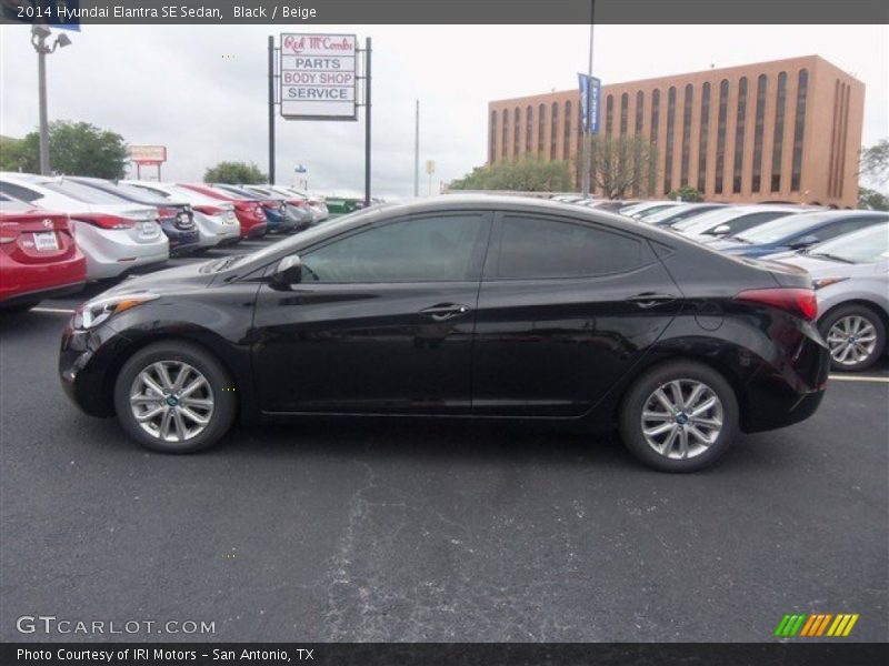 Black / Beige 2014 Hyundai Elantra SE Sedan