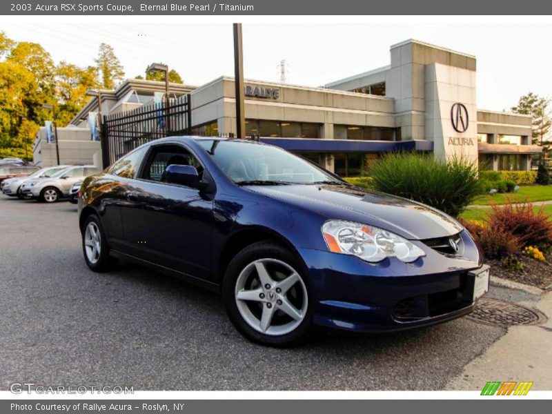 Eternal Blue Pearl / Titanium 2003 Acura RSX Sports Coupe