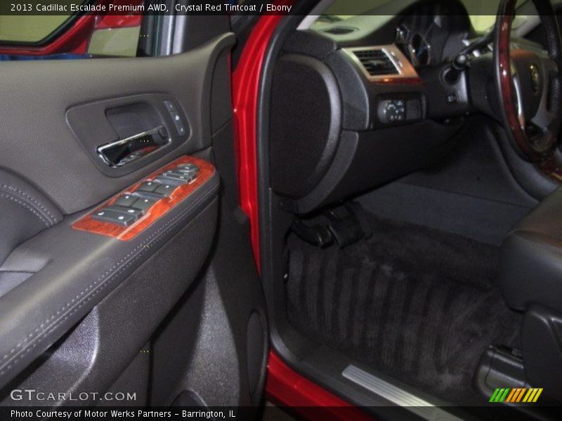 Crystal Red Tintcoat / Ebony 2013 Cadillac Escalade Premium AWD