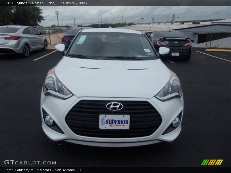 Elite White / Black 2014 Hyundai Veloster Turbo