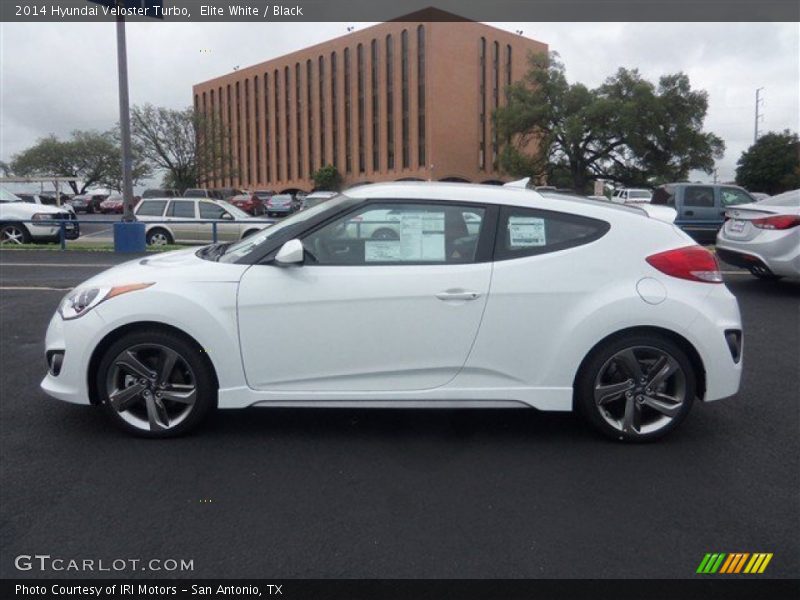 Elite White / Black 2014 Hyundai Veloster Turbo